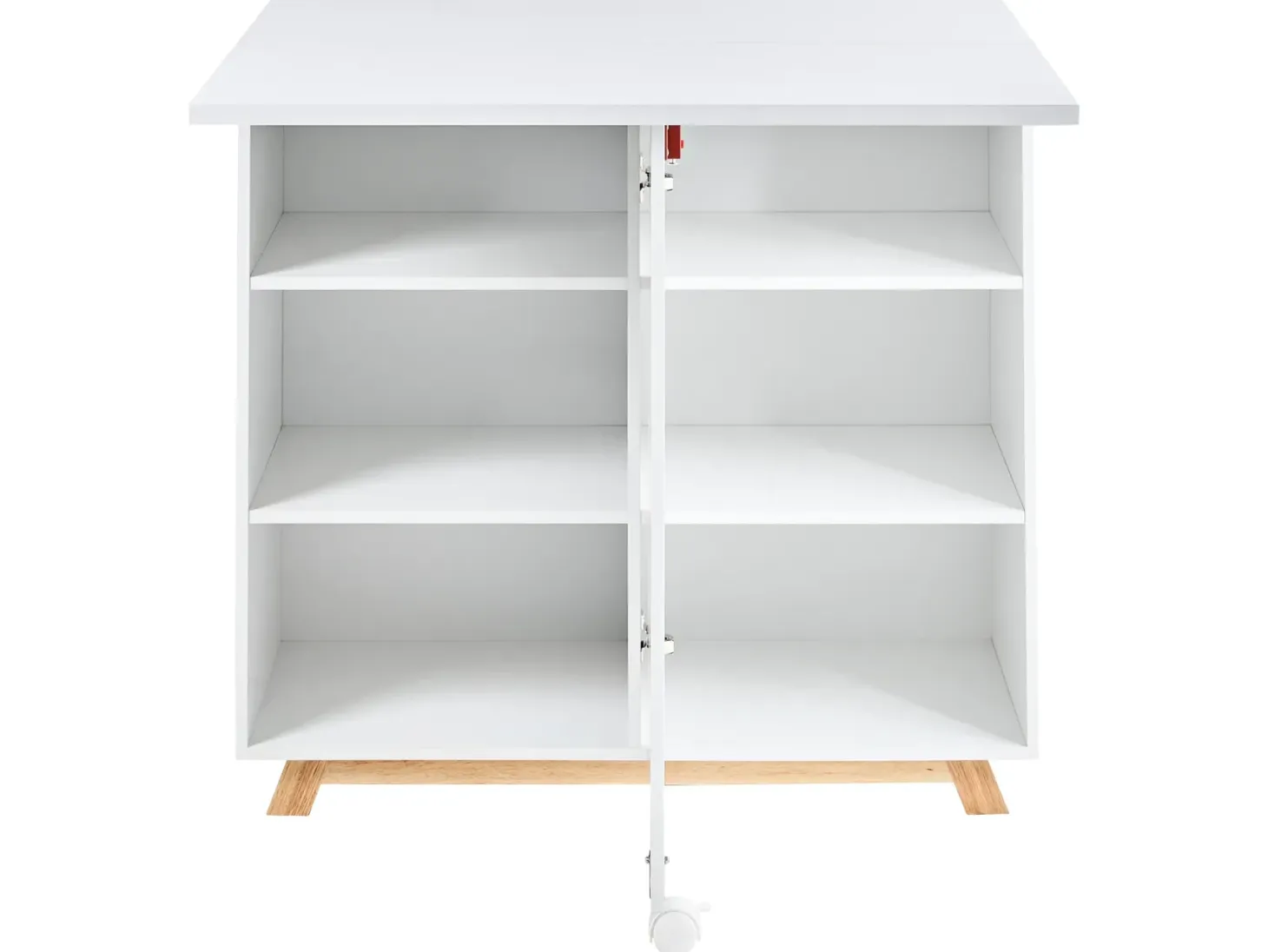 Kommode med skrivebordsfunktion FLOMOT Hvid 80 cm 40/80 cm Foldbar