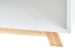 Kommode med skrivebordsfunktion FLOMOT Hvid 80 cm 40/80 cm Foldbar