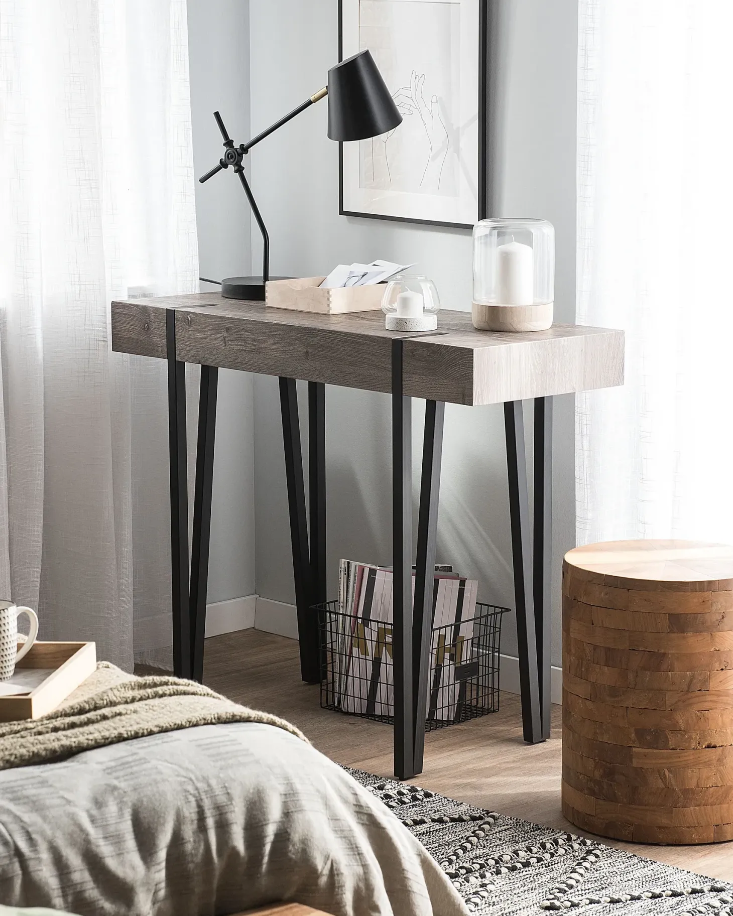 Konsolbord ADENA Brun