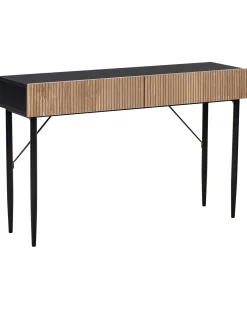 Konsolbord BLYTHE Naturlig ask Sort