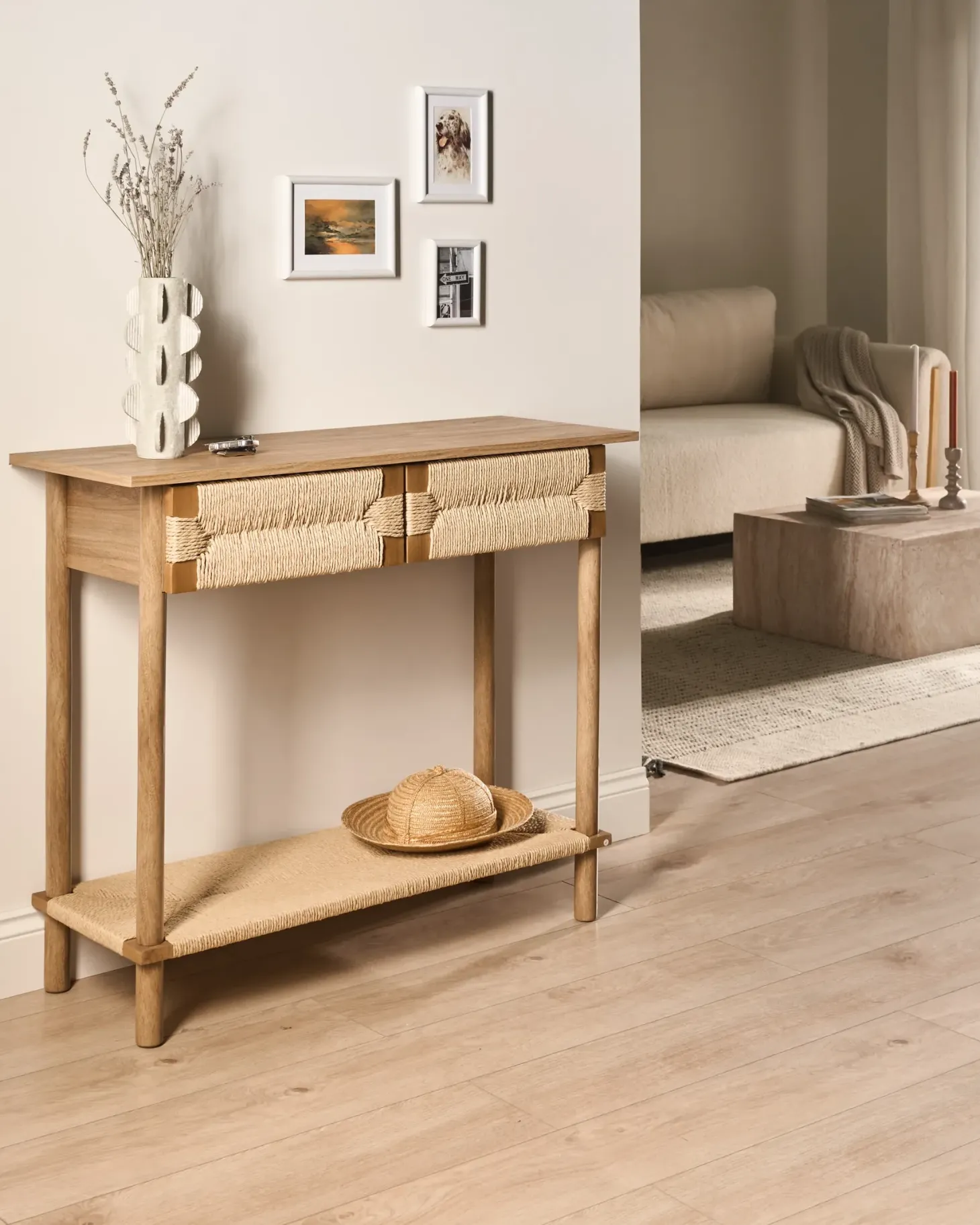 Konsolbord BONDI Lysebrun