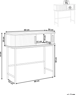 Konsolbord BRADLEY Mørkebrun