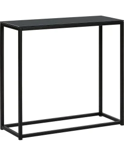 Konsolbord DELANO Hærdet glas Sort