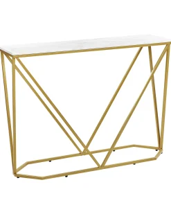 Konsolbord HAZEN Marmor/guld