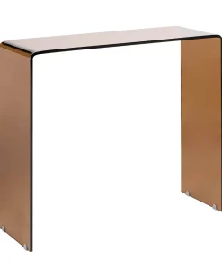 Konsolbord KENDALL Hærdet glas Brun