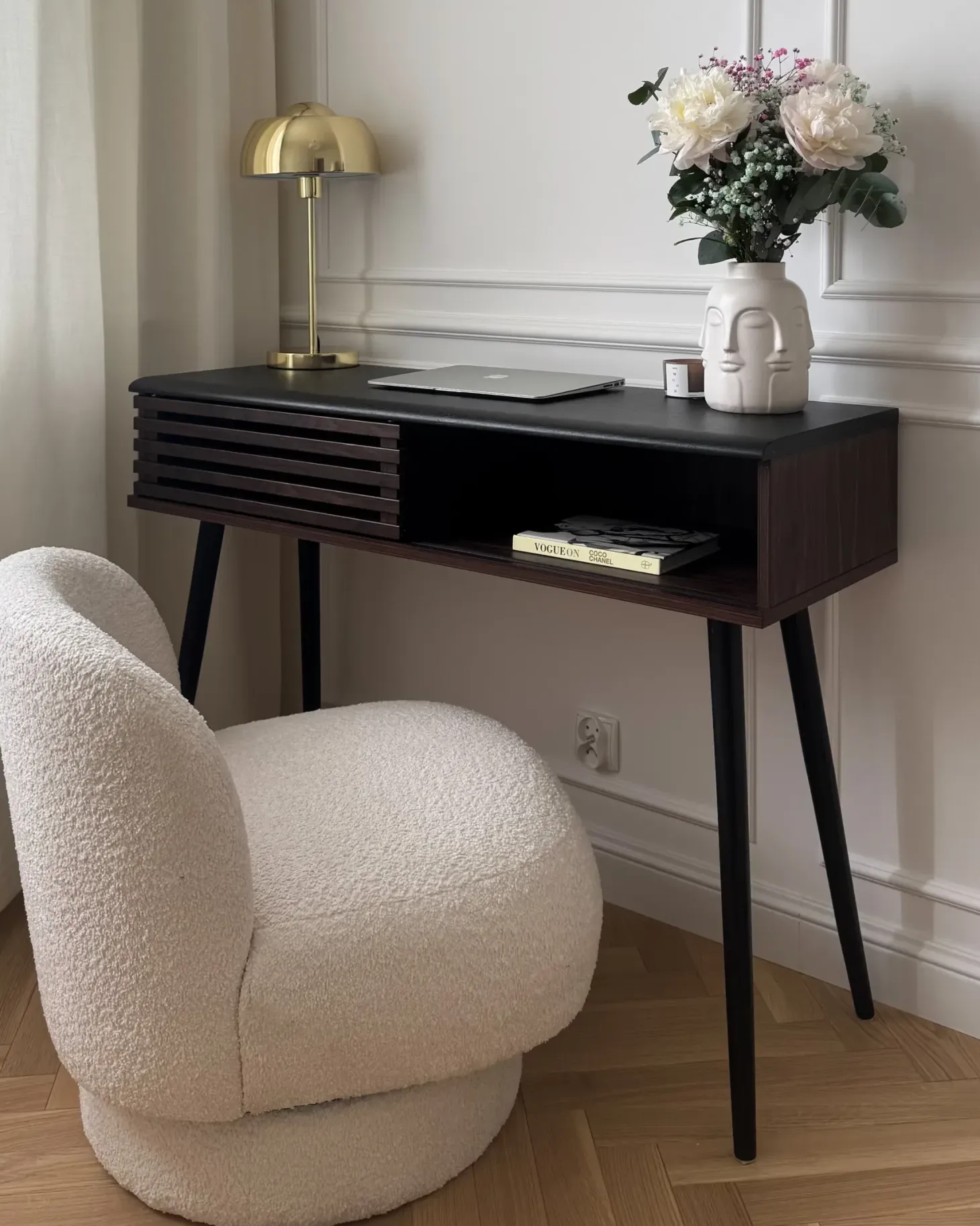 Konsolbord PERTH Mørkebrun