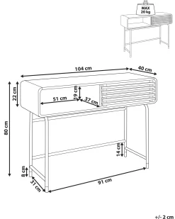 Konsolbord RIFLE Hvid