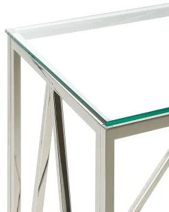 Konsolbord WESO Hærdet glas Sølv
