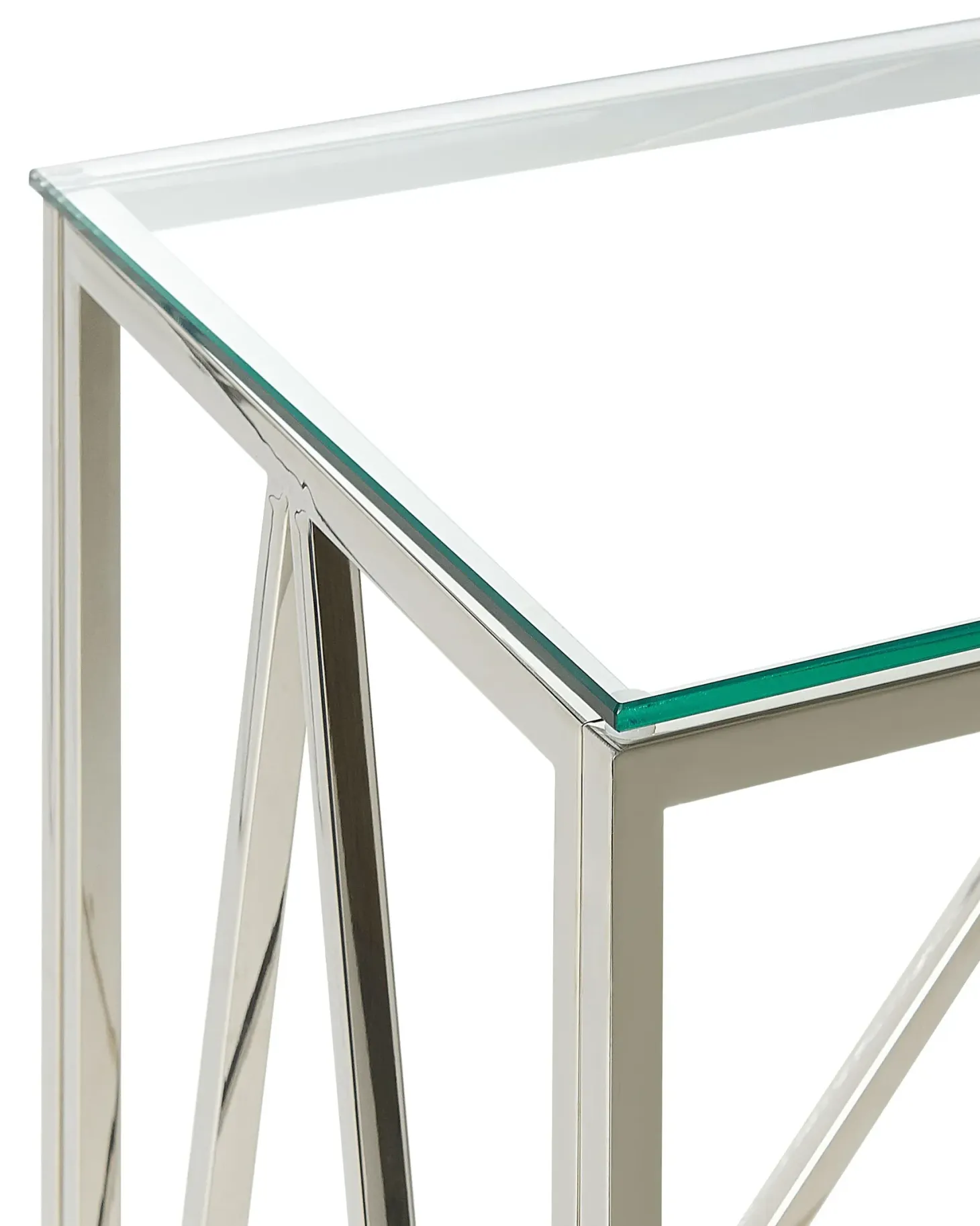 Konsolbord WESO Hærdet glas Sølv