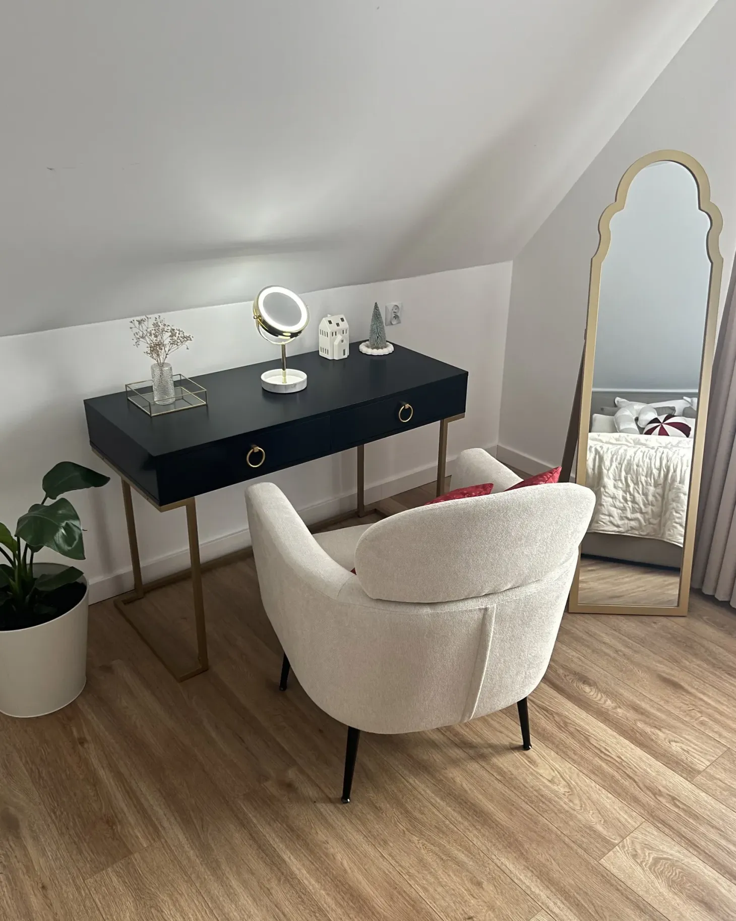 Konsolbord WESTPORT Sort/guld 115 cm 50 cm med skuffer