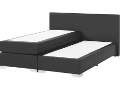 Kontinentalseng Kunstlæder PRESIDENT 160 x 200 cm Sort