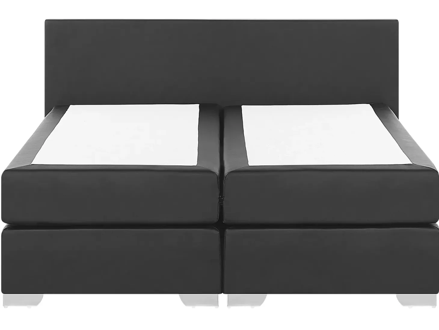 Kontinentalseng Kunstlæder PRESIDENT 160 x 200 cm Sort