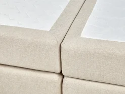 Kontinentalseng med opbevaring MINISTER Lys Beige 180 x 200 cm