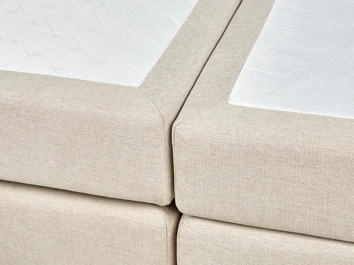 Kontinentalseng med opbevaring MINISTER Lys Beige 180 x 200 cm