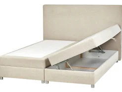 Kontinentalseng med opbevaring MINISTER Lys Beige 180 x 200 cm