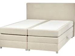 Kontinentalseng med opbevaring MINISTER Lys Beige 180 x 200 cm