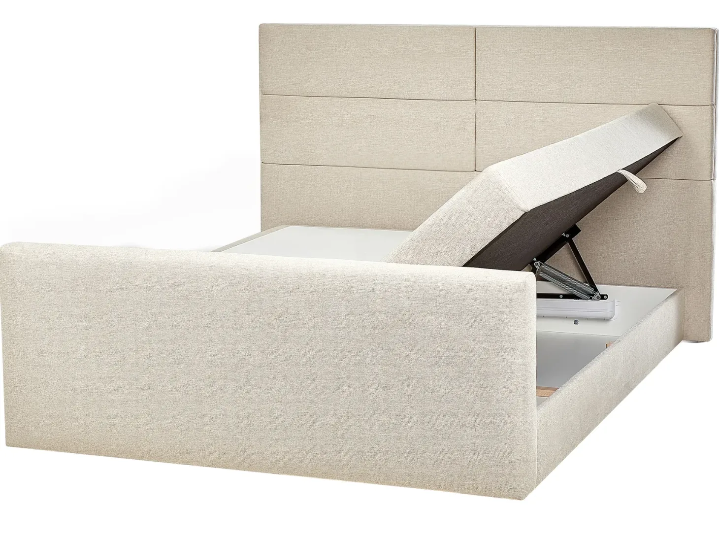 Kontinentalseng med opbevaring ARISTOCRAT Lys Beige 160 x 200 cm