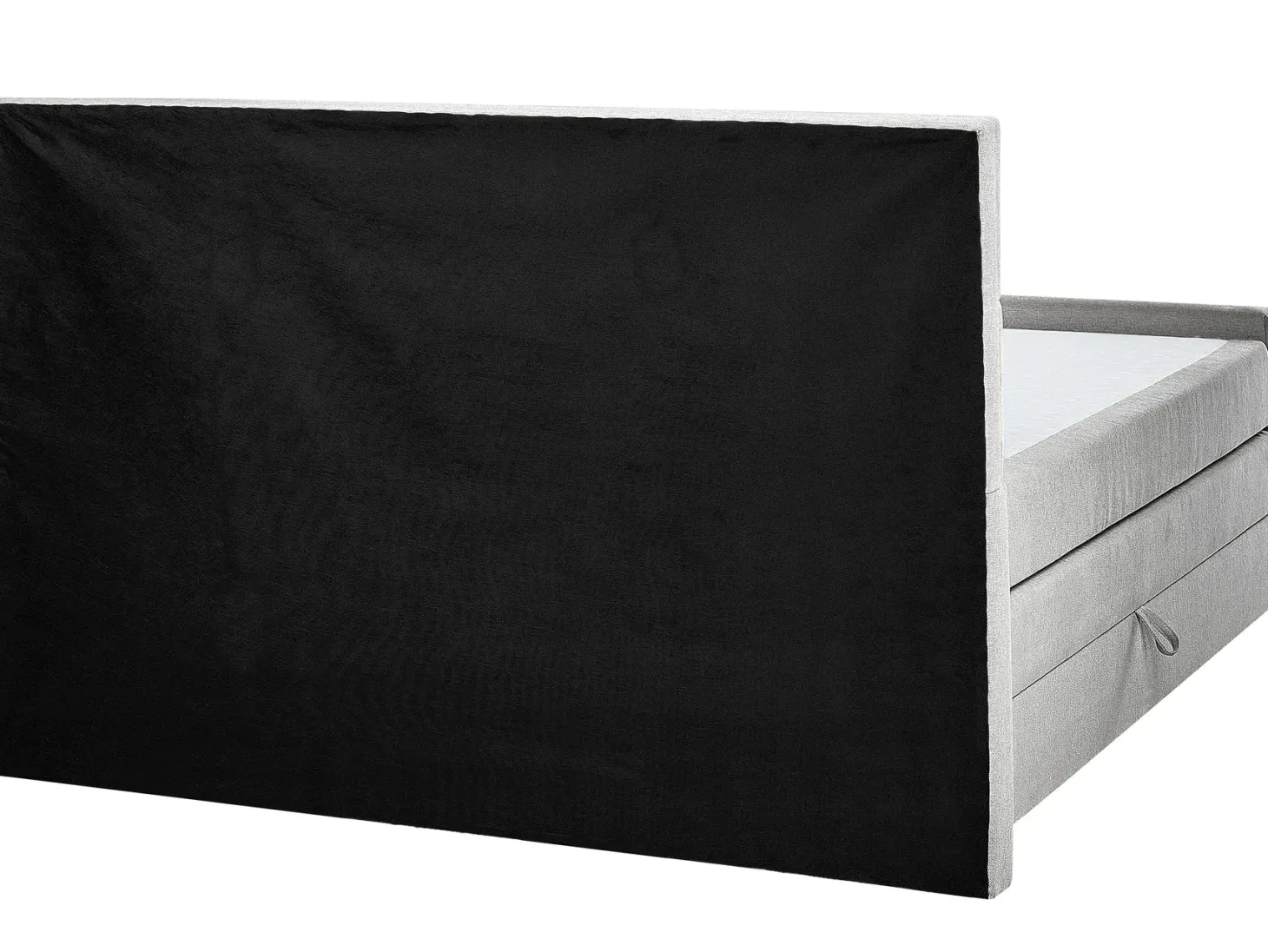 Kontinentalseng med opbevaring ARISTOCRAT Lysegrå 160 x 200 cm
