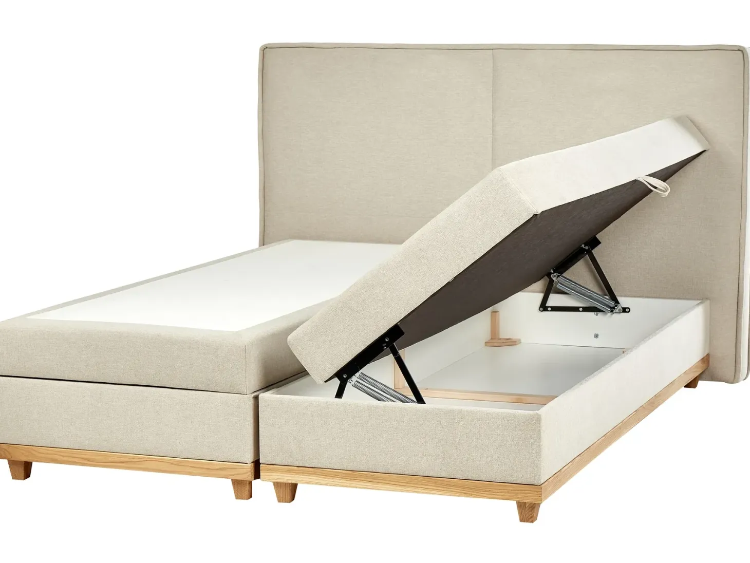 Kontinentalseng med opbevaring DYNASTY Beige 180 x 200 cm