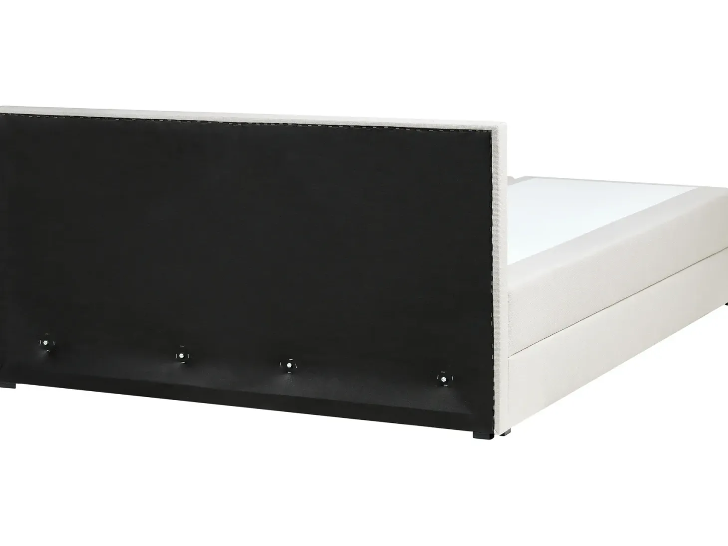 Kontinentalseng med opbevaring BARONET Cremehvid 180 x 200 cm
