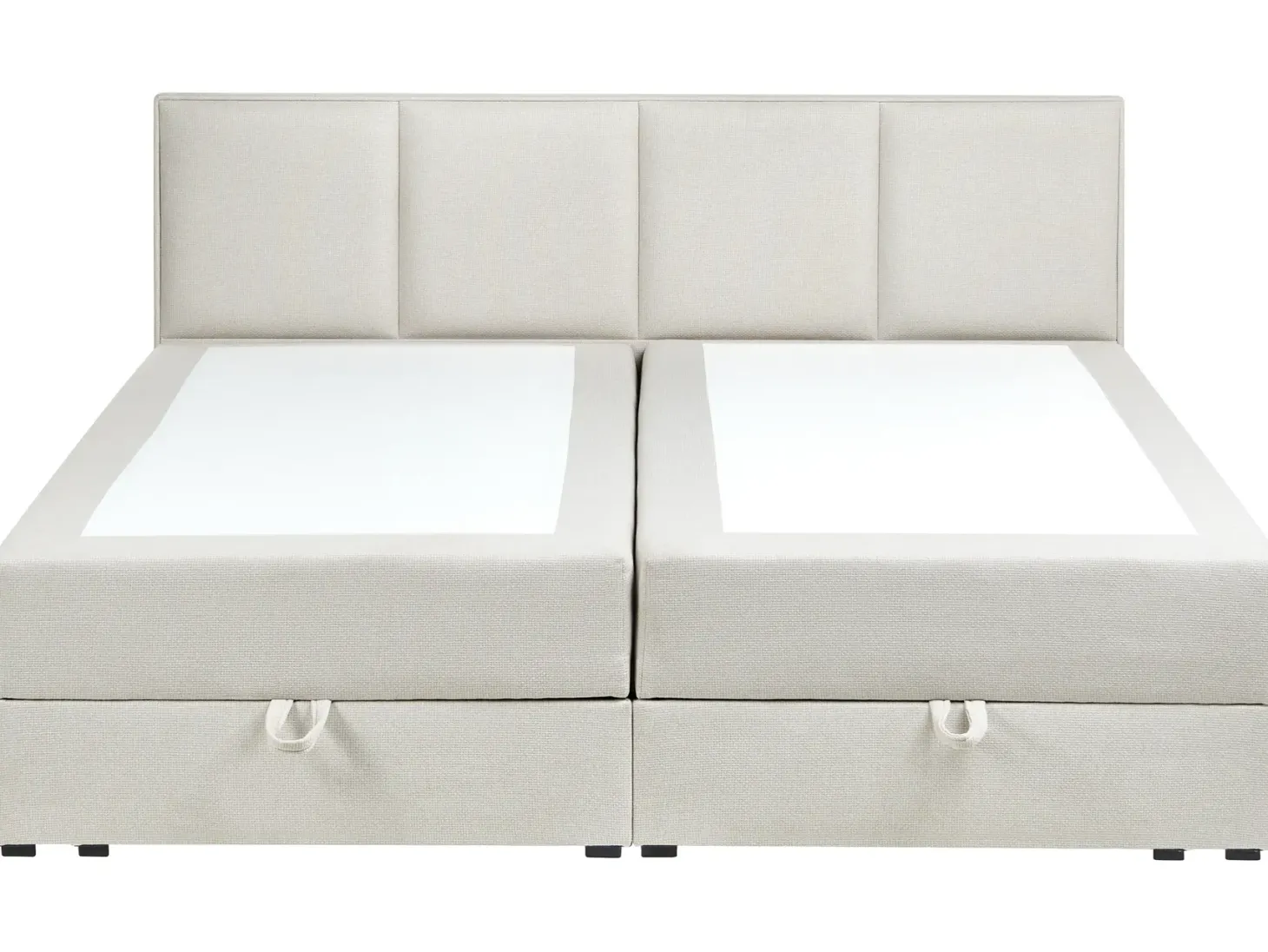 Kontinentalseng med opbevaring BARONET Cremehvid 180 x 200 cm