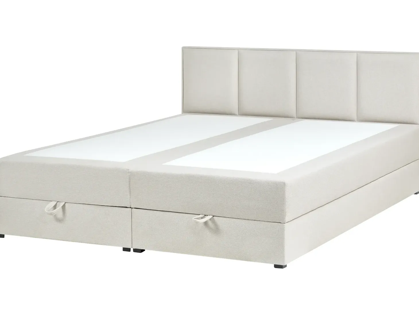 Kontinentalseng med opbevaring BARONET Cremehvid 180 x 200 cm