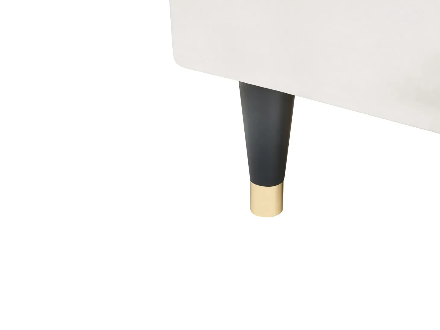 Kontinentalseng med opbevaring DAME Velour Cremehvid 180 x 200 cm