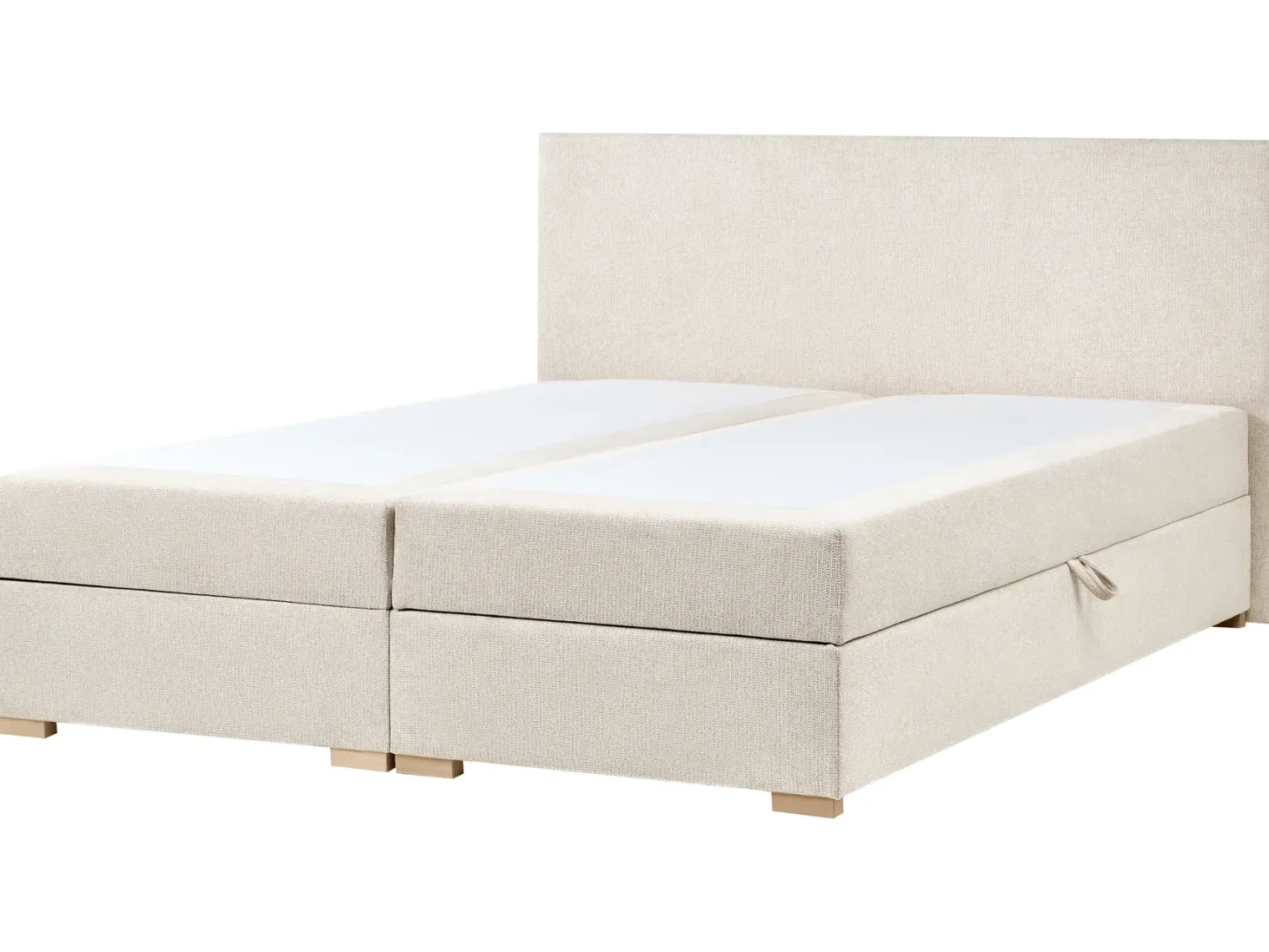 Kontinentalseng med opbevaring MAJOR Lys Beige 180 x 200 cm