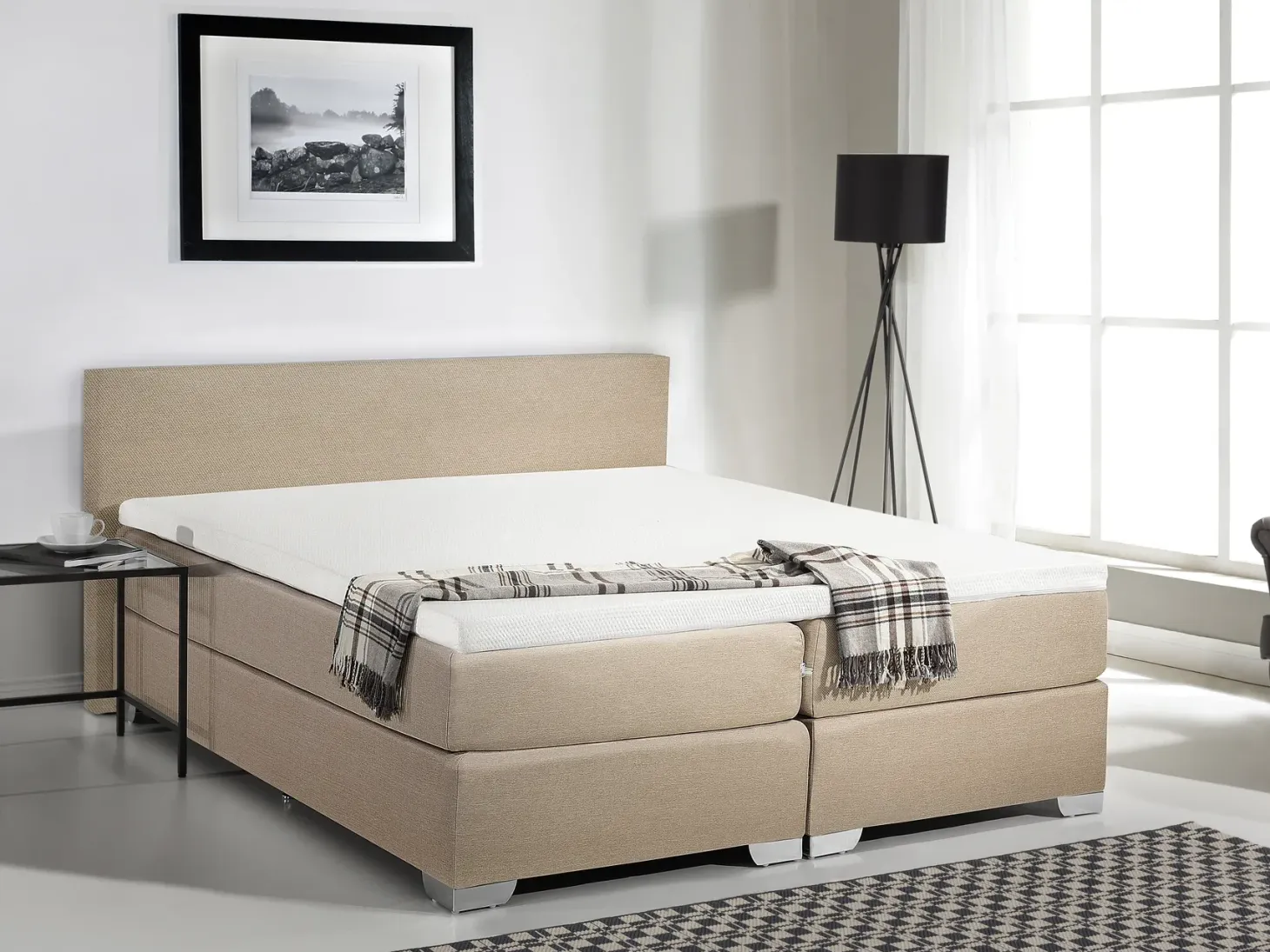 Kontinentalseng PRESIDENT 180 x 200 cm Beige