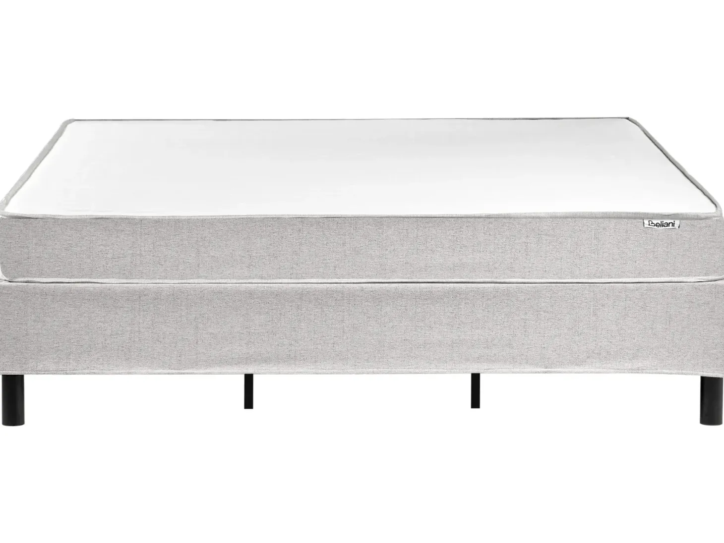 Kontinental seng uden hovedgærde COUNTESS 180 x 200 cm Lysegrå