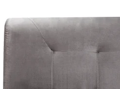 Kontinentalseng Velour MARQUISE 180 x 200 cm Grå