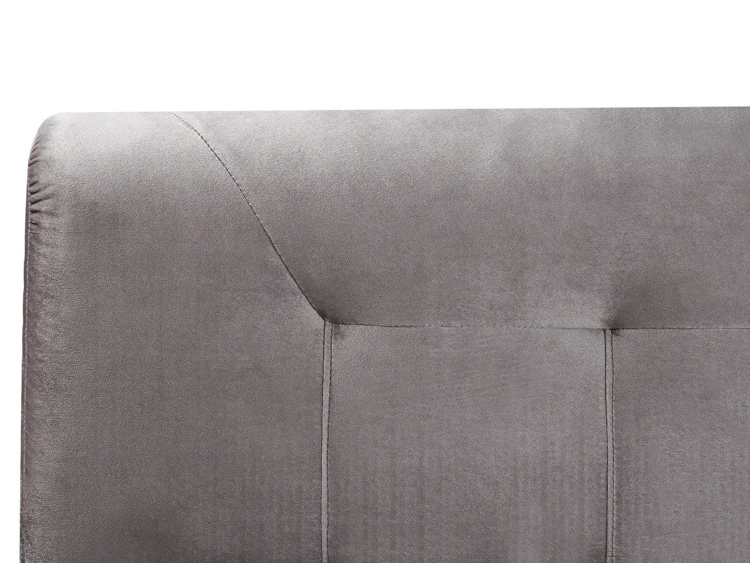 Kontinentalseng Velour MARQUISE 180 x 200 cm Grå
