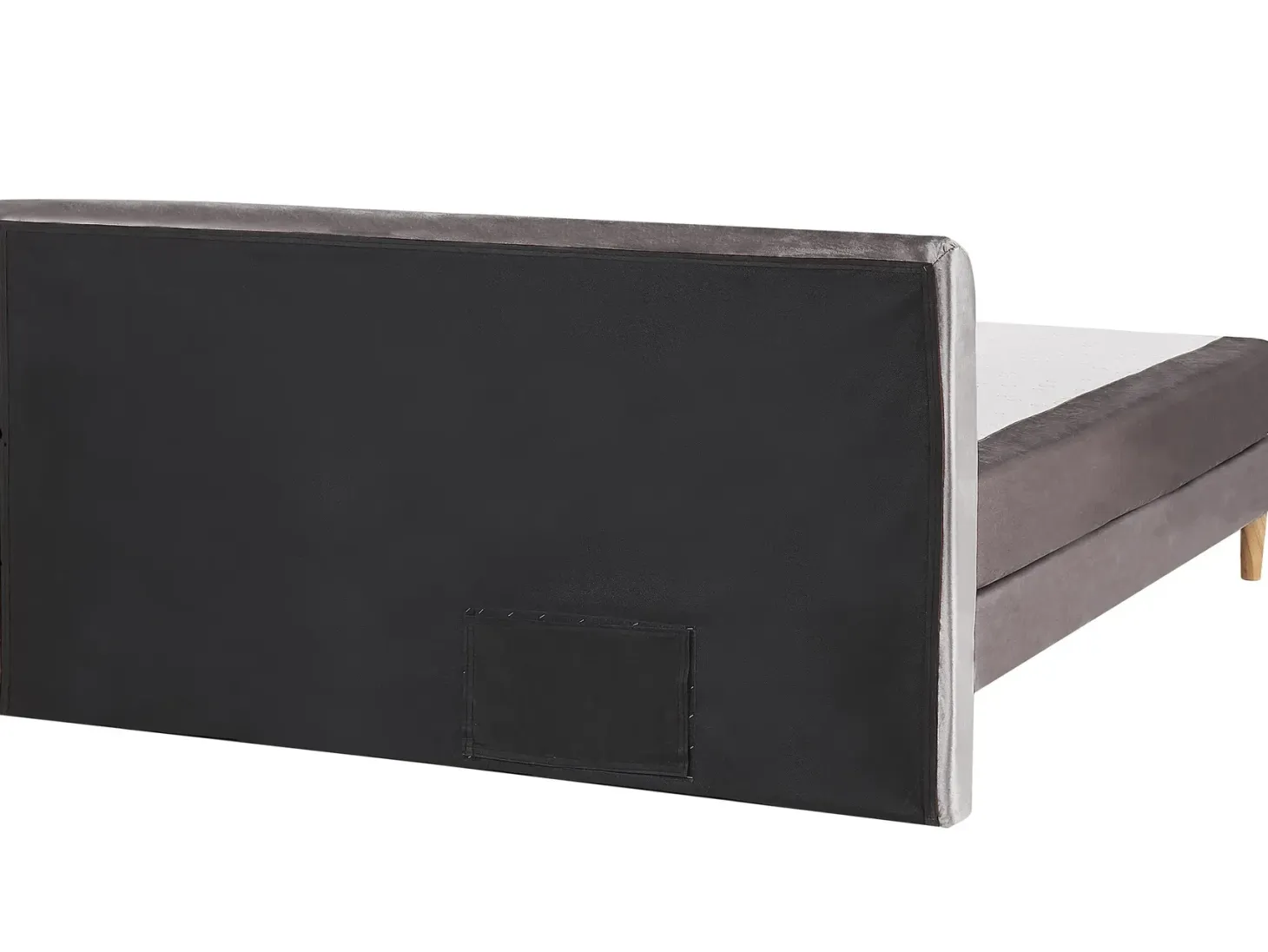 Kontinentalseng Velour MARQUISE 180 x 200 cm Grå