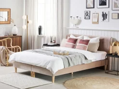 Kontinentalseng Velour MARQUISE 180 x 200 cm Beige