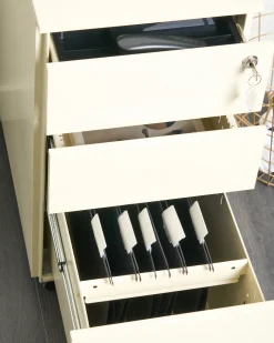 Kontorskab BOLSENA Metal Lys Beige