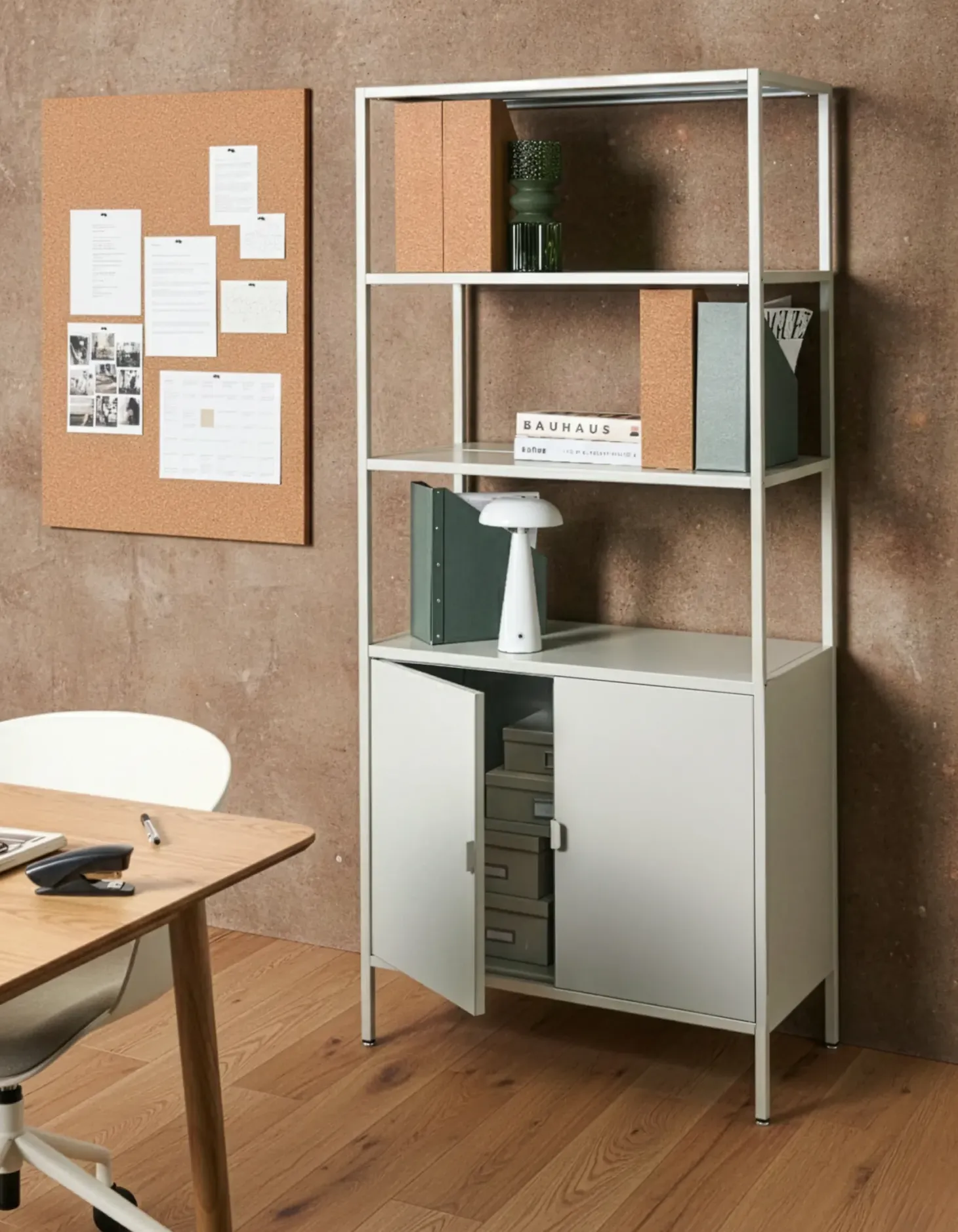 Kontorskab KAURI Metal Lysegrå