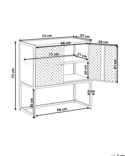 Kontorskab RAKAIA Metal Sort