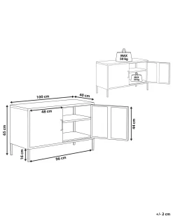 Kontorskab URIA Metal Hvid
