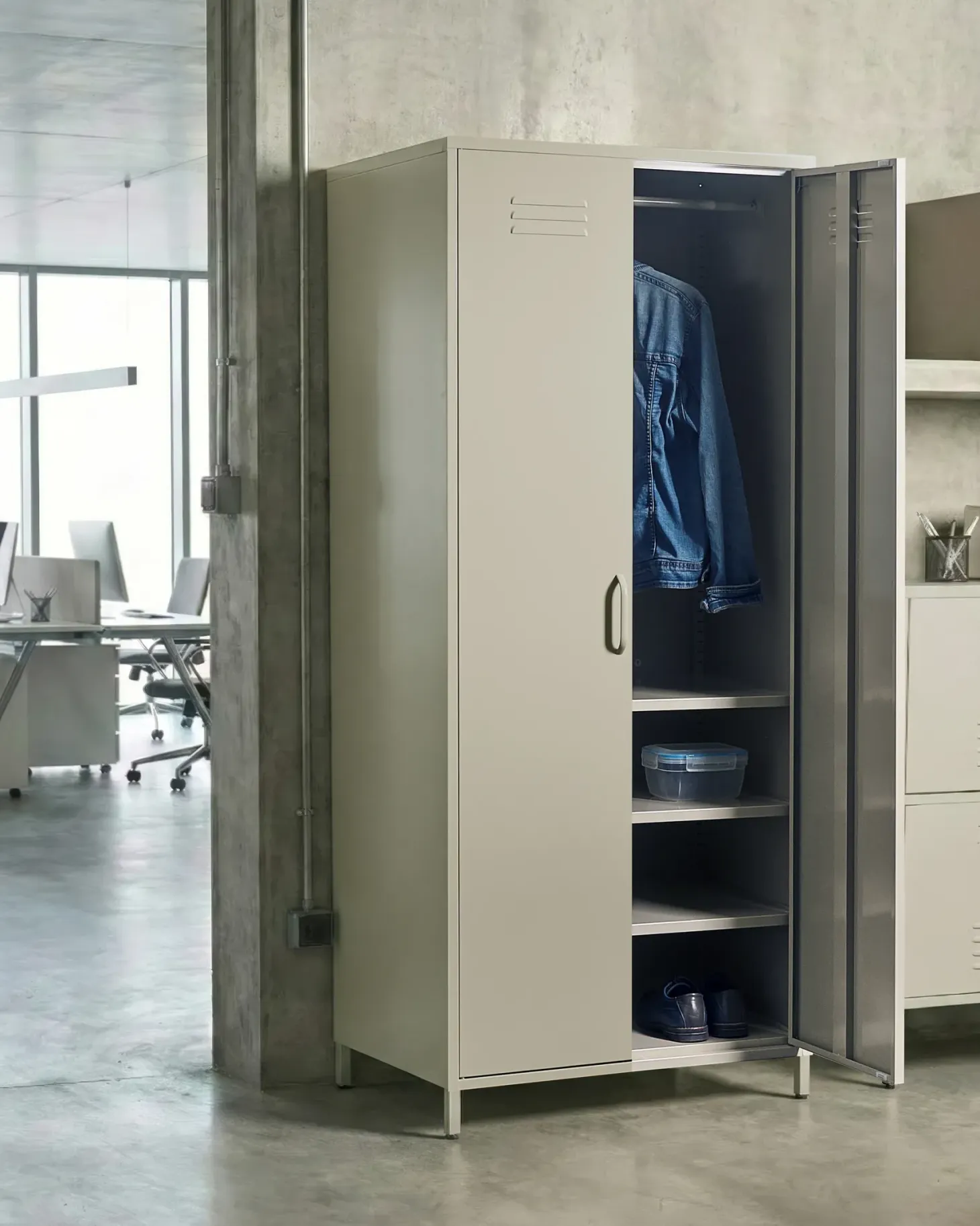 Kontorskab VARNA Metal Lys Beige