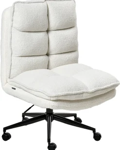 Kontorstol ADDISON Boucle Hvid