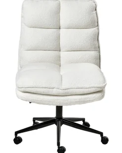 Kontorstol ADDISON Boucle Hvid