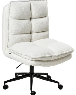 Kontorstol ADDISON Boucle Hvid