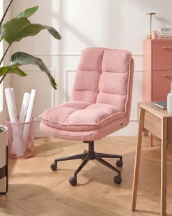 Kontorstol ADDISON Boucle Lyserød