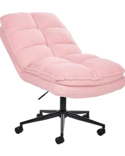 Kontorstol ADDISON Boucle Lyserød