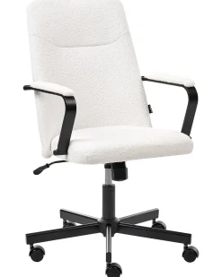 Kontorstol CAROGA Boucle Hvid