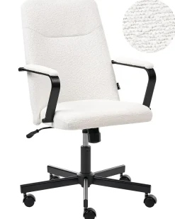 Kontorstol CAROGA Boucle Hvid
