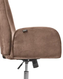 Kontorstol CLARE Velour Brun