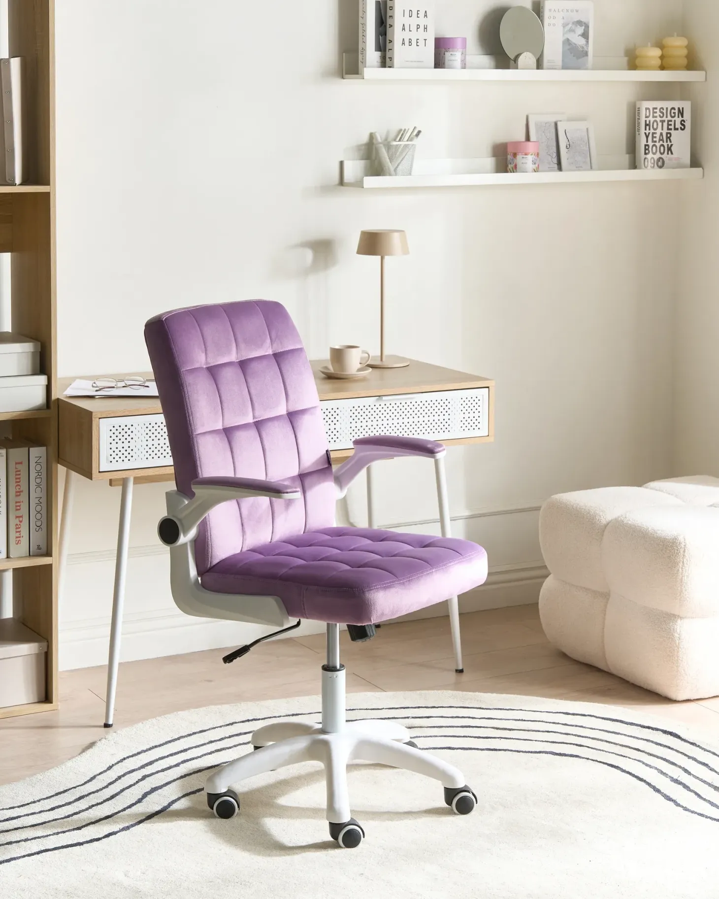 Kontorstol DANDY Velour Lilla