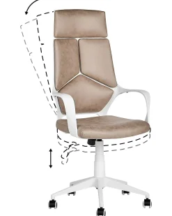 Kontorstol DELIGHT Kunstruskind Sand Beige