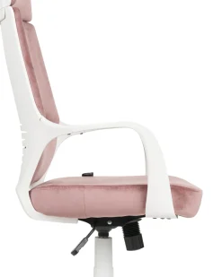 Kontorstol DELIGHT Velour Pastellrosa